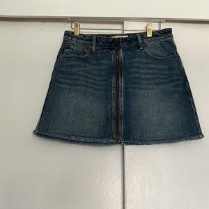 We the free jean mini skirt size 2